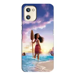 Чехол с мультфильмом Моана Umidigi A13s (Моана с веслом)