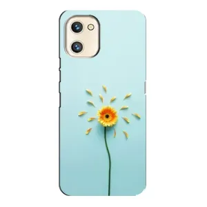 Чохли з квітами для Umidigi A13s (VPrint) (Жовта квітка)