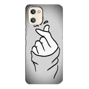 Чохол з принтом для Umidigi A13s (AlphaPrint - Знак сердечка) (Значок Love)