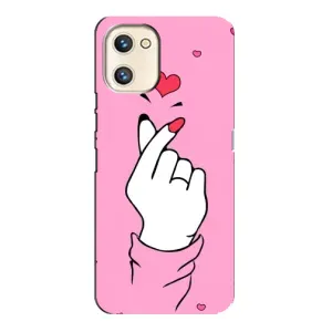 Чохол з принтом для Umidigi A13s (AlphaPrint - Знак сердечка) (Знак Love)
