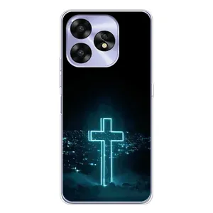 Християнські Чохли для UMIDIGI A15C (AlphaPrint) (Хрест і місто)