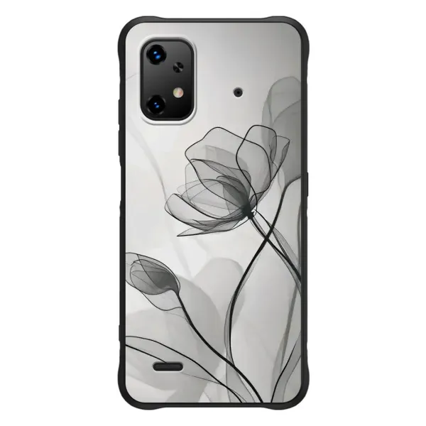 Чохол з принтом «Чорні квіти» для UMIDIGI Bison X20 Чохол з принтом «Чорні квіти» для UMIDIGI Bison X20