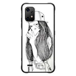 Чехол с печатью для UMiDiGi Bison X20 - (Мода) (AlphaPrint) (Фото девочки)