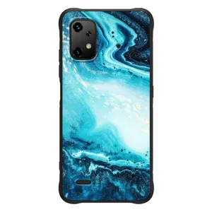 Мраморный чехол на UMiDiGi Bison X20 (VPrint) (Голубой мрамор)