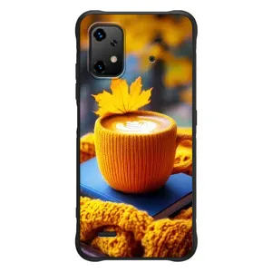 Чехол с уникальным дизайном «Осень с кофе» для UMiDiGi Bison X20 (Кофе на желтом пледе)
