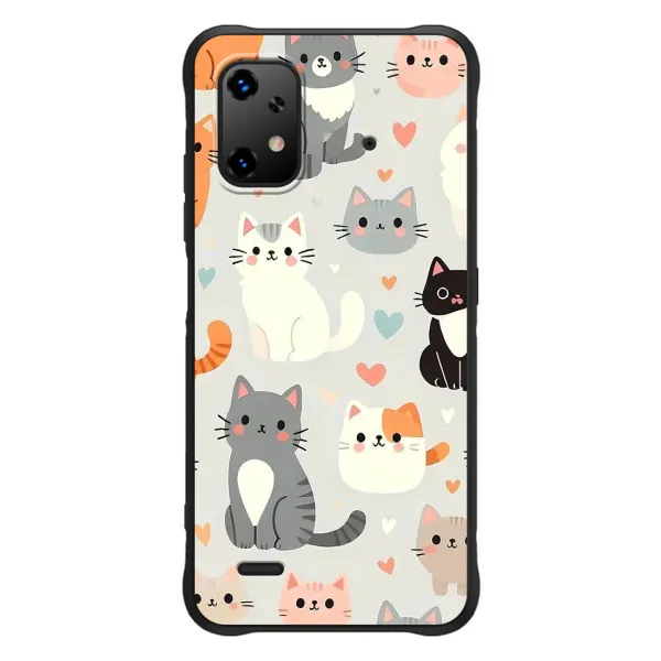 Чехол с принтом «Коллаж котов» для UMIDIGI Bison X20