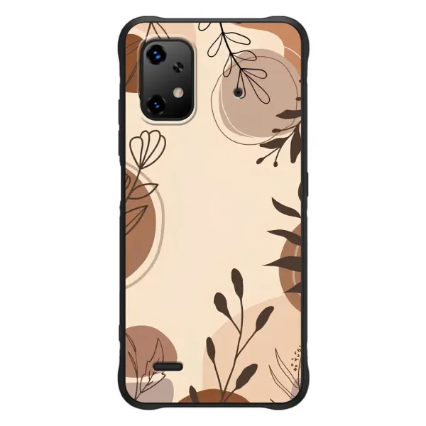 Чохол з принтом «Коричневі квіти» для UMIDIGI Bison X20 Чохол з принтом «Коричневі квіти» для UMIDIGI Bison X20