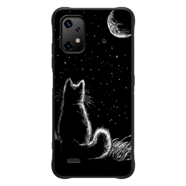 Чехол с принтом «Котик и луна» для UMIDIGI Bison X20 Чехол с принтом «Котик и луна» для UMIDIGI Bison X20