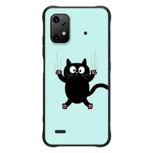 Чехол с принтом для UMiDiGi Bison X20 (AlphaPrint) Модные коты (Падающий кот)