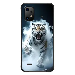 Чехол с картинкой «Хищники» для UMiDiGi Bison X20 (Белый тигр в дыму)