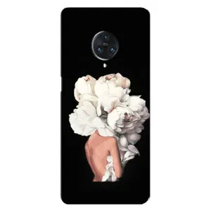 Чехлы (ART) Цветы на Vivo Nex 3 (VPrint) (Белые цветы)