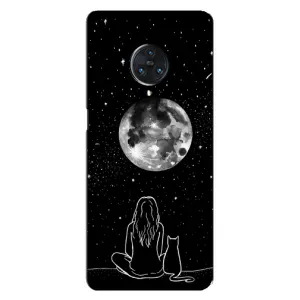 Чехол с рисунком кот на Vivo Nex 3 (Девушка с котом)