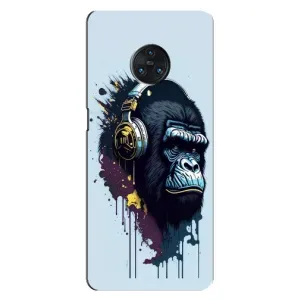 Чехол с Обезьянами Vivo Nex 3 - (AlphaPrint) (Горилла в наушниках)