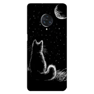Чехол с принтом для Vivo Nex 3 (AlphaPrint) Модные коты (Котик и луна)