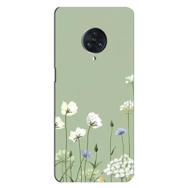 Чехол с принтом «Цветы на зеленом» для Vivo Nex 3