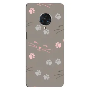 Чехол с рисунком кот на Vivo Nex 3 (Лапы и усы)
