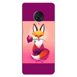 Чехлы с картинкой Лисички для Vivo Nex 3 (VPrint) (Лисичка с розочкой)