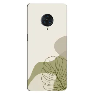 Силиконовый чехол с принтом в цветах на Vivo Nex 3 (Зеленая монстера дизайн)