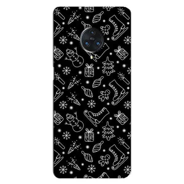 Чехол с принтом «Новогодний фон» для Vivo Nex 3