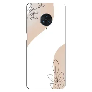 Силиконовый чехол с принтом в цветах на Vivo Nex 3 (Нюдовая веточка абстракция)