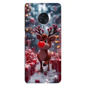 Яркий чехол для Vivo Nex 3 с Зимними Оленятами (Олень среди подарков)
