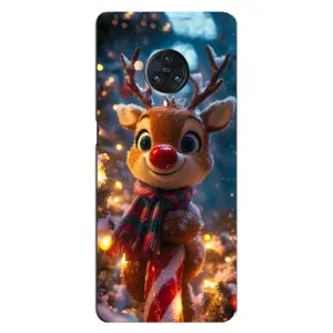 Яркий чехол для Vivo Nex 3 с Зимними Оленятами (Олень с шарфом)