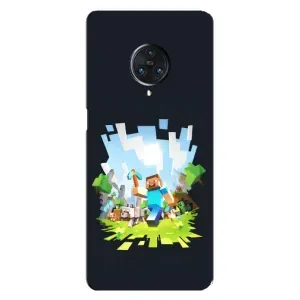 Чехол Майнкрафт на Vivo Nex 3 (AlphaPrint) Minecraft (персонажи Minecraft)