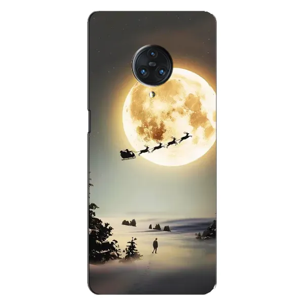 Чехол с принтом «Санта на луне» для Vivo Nex 3