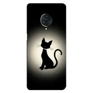 Чехол с принтом для Vivo Nex 3 (AlphaPrint) Модные коты (Силуэт котика)