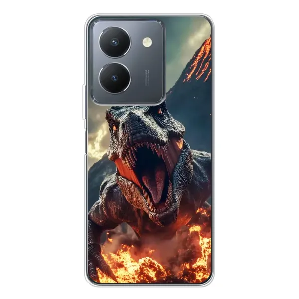 Чехол с принтом «Огненный динозавр» для Vivo S30 Pro Mini