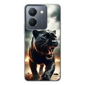 Чехол с картинкой «Хищники» для Vivo S30 Pro Mini (Черная пантера)