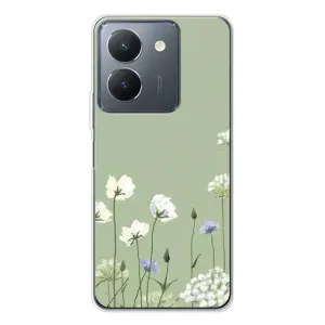 Чехол с принтом «Цветы на зеленом» для Vivo S30