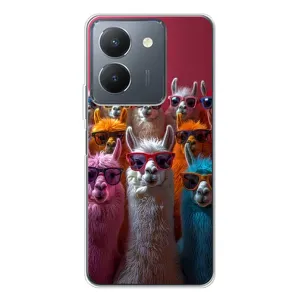 Чехол с принтом «Ламы в очках» для Vivo S30
