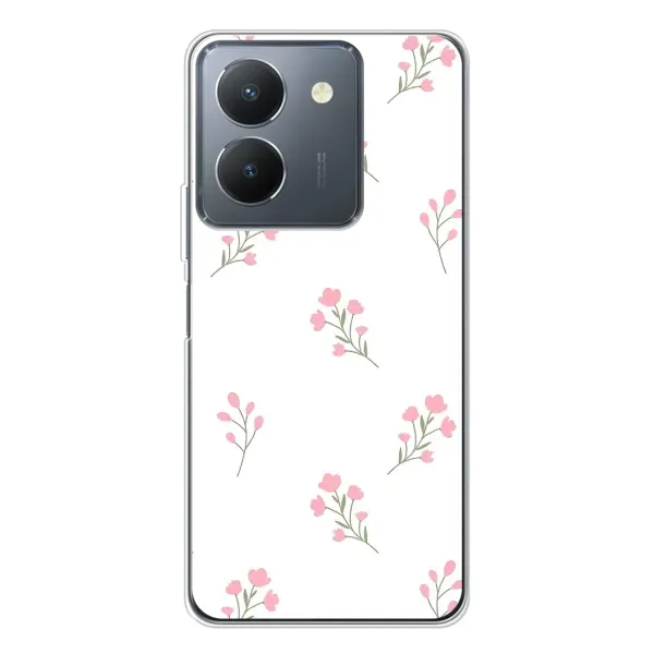 Чехол с принтом «Розовые цветы» для Vivo S30