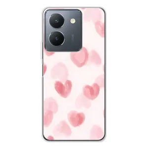 Чохол з розовим принтом для Vivo S30 (Рожеві сердечки)