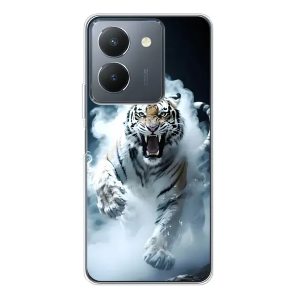 Чехол с принтом «Белый тигр в дыму» для Vivo S30 Чехол с принтом «Белый тигр в дыму» для Vivo S30