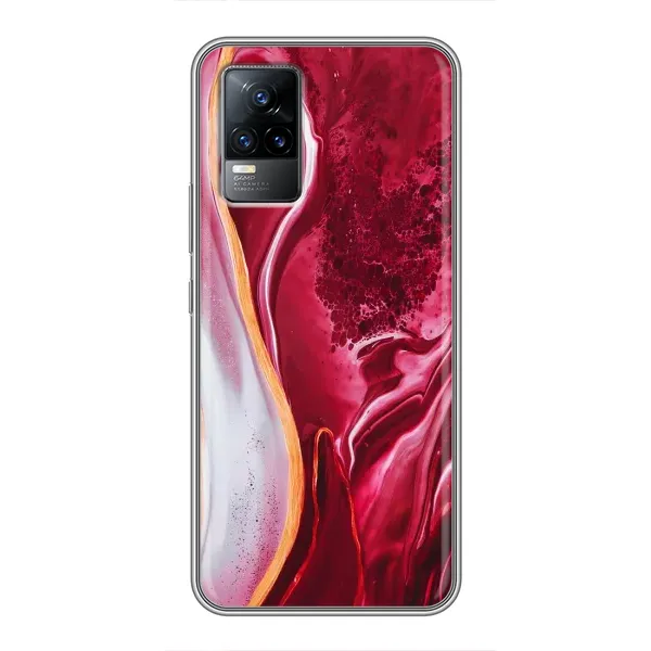 Чохол з принтом «Мрамор червоний» для Vivo S9 Чохол з принтом «Мрамор червоний» для Vivo S9