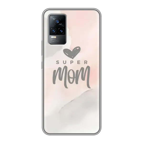 Чехол с принтом «Супер мама» для Vivo S9