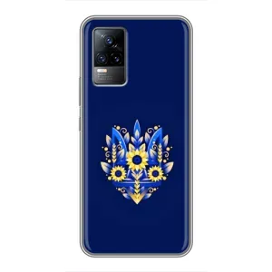 Чехлы для Vivo S9e Укр. Символика (AlphaPrint) (Цветочный Герб)