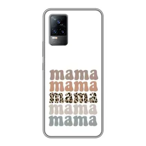 Чехлы для мамы на Vivo S9e (Текстовый коллаж мама)
