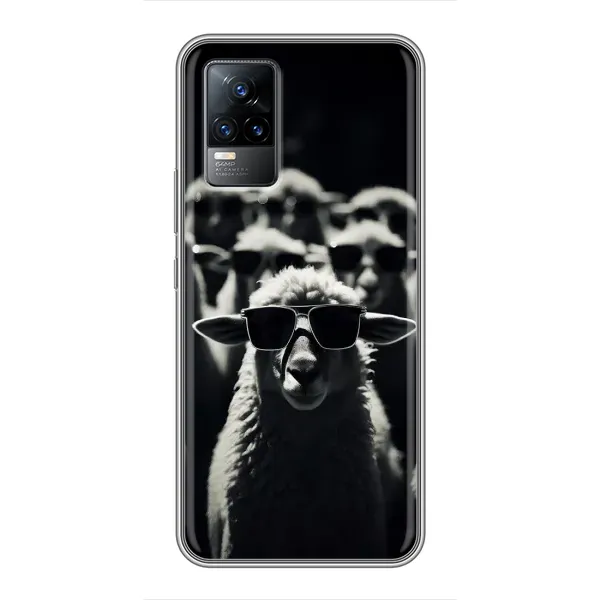Чехол с принтом «Овечка в очках» для Vivo S9e Чехол с принтом «Овечка в очках» для Vivo S9e