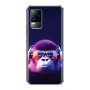 Чехол с Обезьянами Vivo S9e - (AlphaPrint) (Стильная обезьяна)