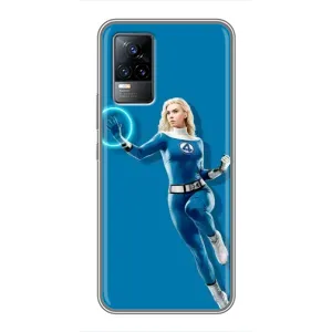 Чехол с принтом Фантастическая четверка для Vivo S9e (Сью Сторм полет)