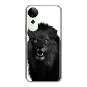 Чехлы с картинками животных Vivo T3 Ultra (Черный ЛЕВ)
