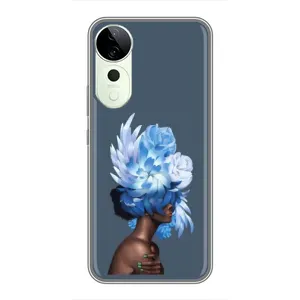 Чехлы (ART) Цветы на Vivo T3 Ultra (VPrint) (Цветы на голове)