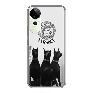 Чехлы VERSACE для Виво Т3 Ультра (PREMIUMPrint) (Доберман Версаче)