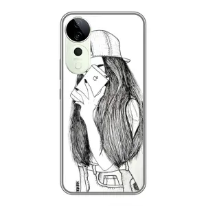 Чехол с печатью для Vivo T3 Ultra - (Мода) (AlphaPrint) (Фото девочки)