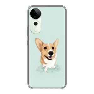 Чехлы с собаками для Vivo T3 Ultra (VPrint) (Корги)