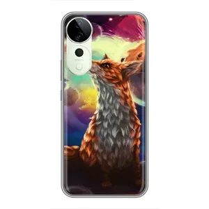 Чехлы с картинкой Лисички для Vivo T3 Ultra (VPrint) (Лисица в космосе)