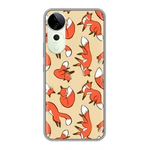 Чехлы с картинкой Лисички для Vivo T3 Ultra (VPrint) (Лисички)